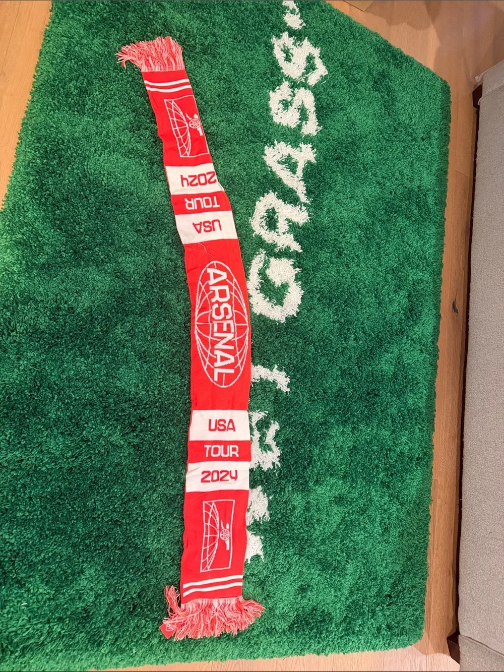 2024 Arsenal USA Tour Red Fan Scarf
